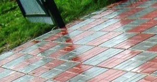 Профессиональная укладка цементной тротуарной плитки в Городце в октябре