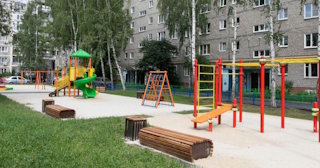 Благоустройство детской площадки во дворе от 1923 руб. в Городце
