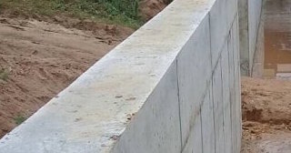 Строительство подпорной стенки из бетона в Городце в октябре